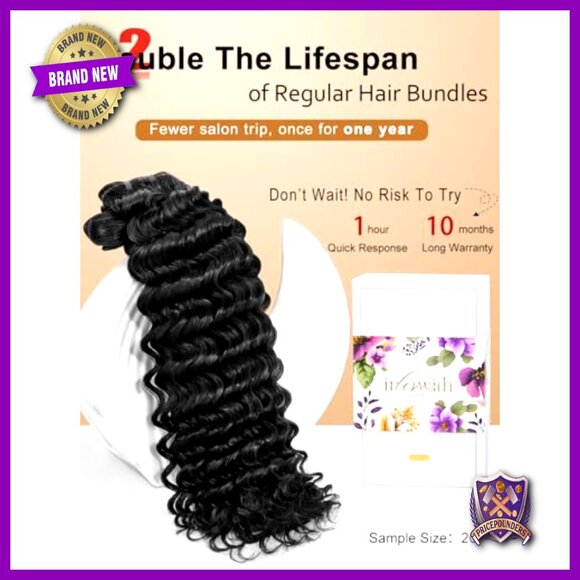 Deep Wave Human Hair Bundles 100% Indian Virgin Hair 16 28 20 Inches main image 5